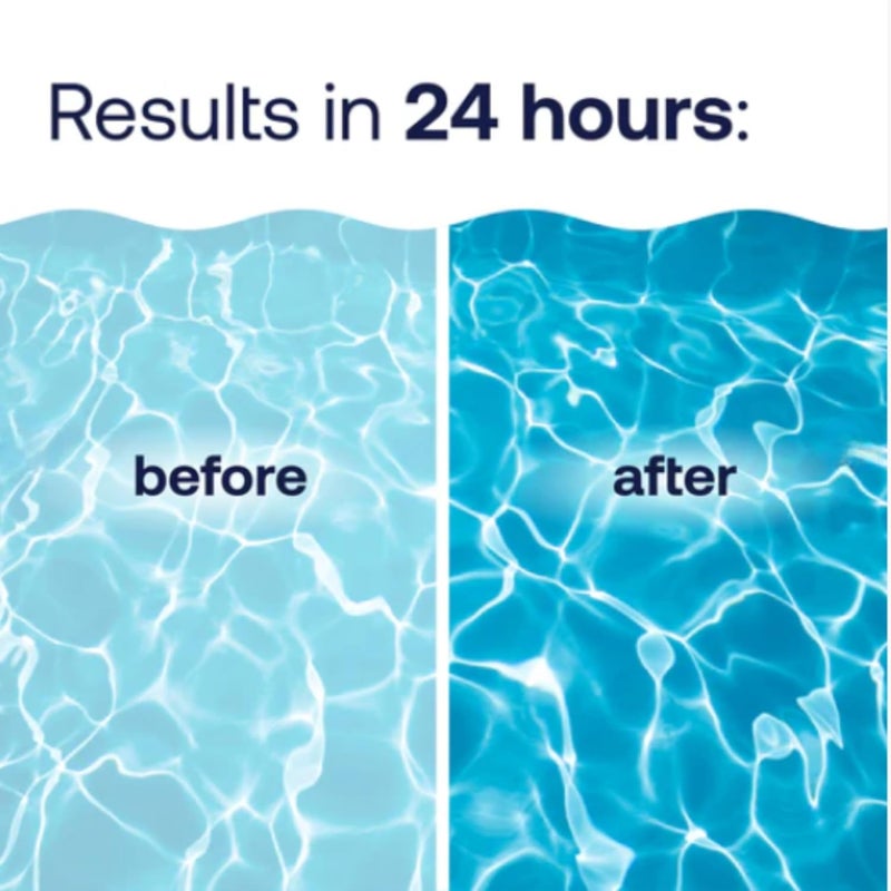 HTH 67212 Swimming Pool Care Clarifier Advanced - Crystal Clear Water in 24 Hours; Restores Clarity & Sparkle to Dull, Hazy or Cloudy Pool Water, Improves Filter Efficiency, Fast Acting - Image 2